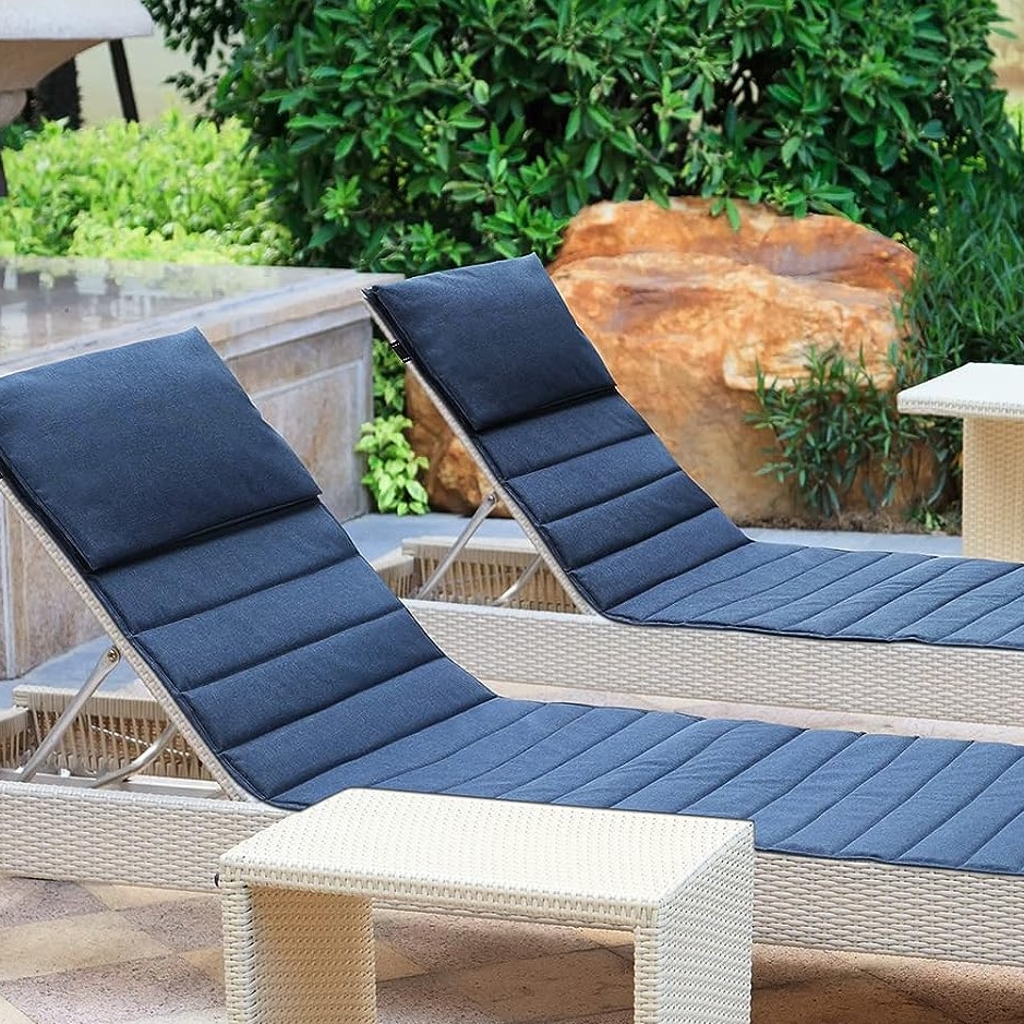 dark blue outdoor lounge chair cushions slender lightweight roll up cushioning for chaise lounge patio furniture covers for sale online with headrest