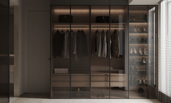 glass wardrobe | Interior Design Ideas