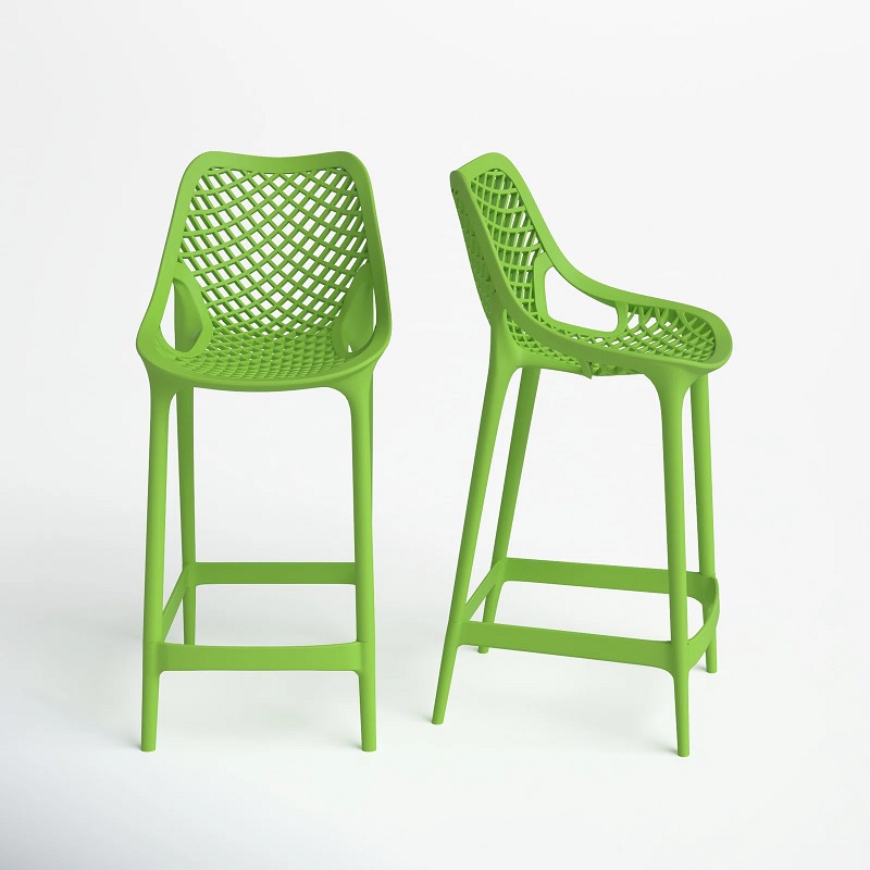 lime green plastic outdoor bar stools with molded mesh seat creative ...