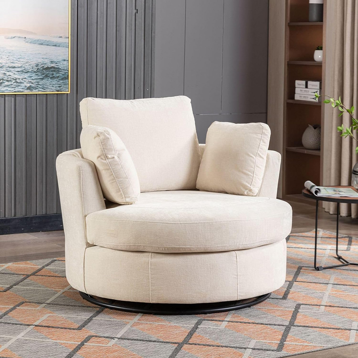 Round reading nook chair