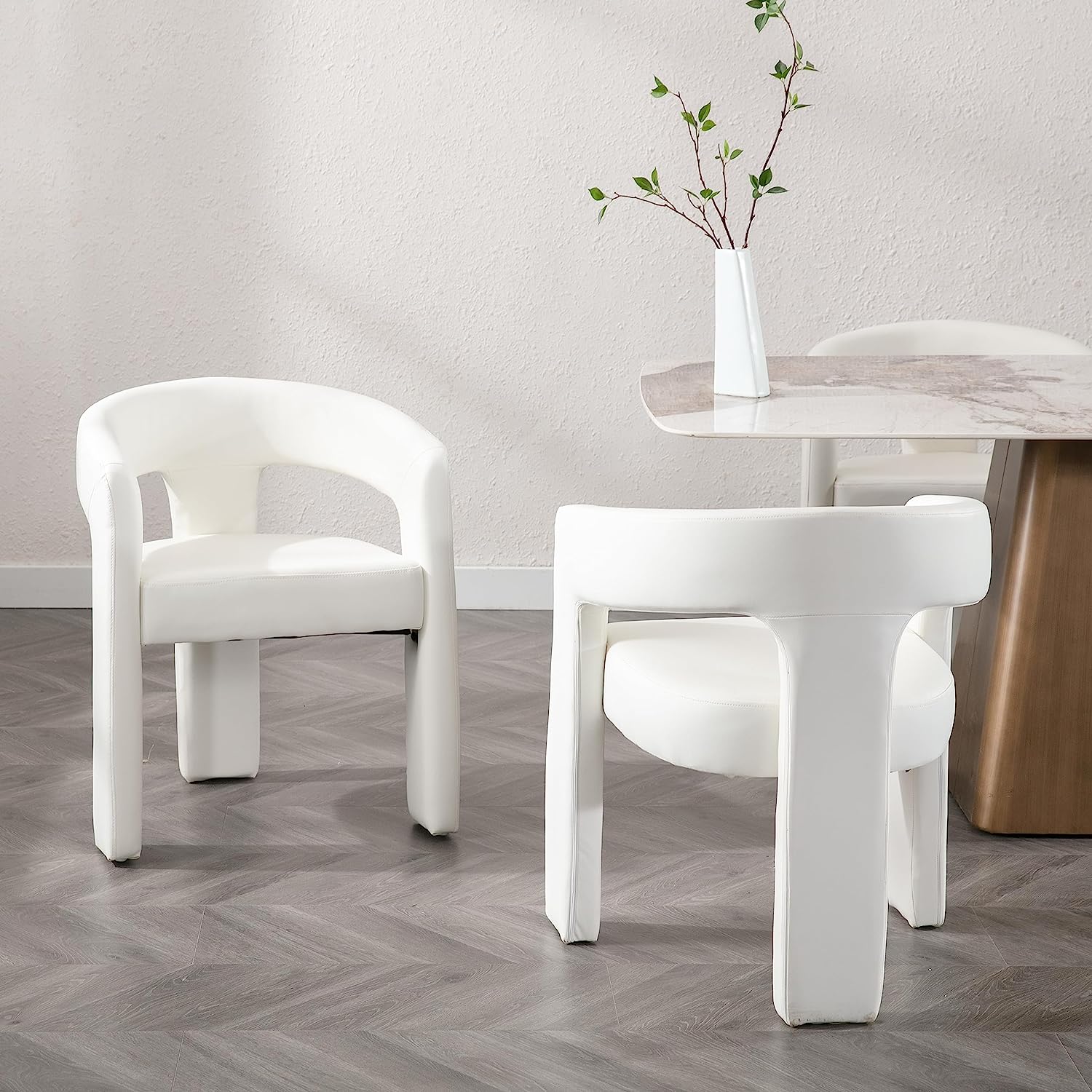 tripod white leather dining chairs with three legs unique modern artistic furniture ideas for dining room armchairs for head of the table modern designer seating cheap