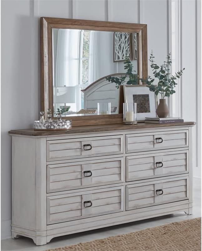 Farmhouse Big Dresser With Mirror