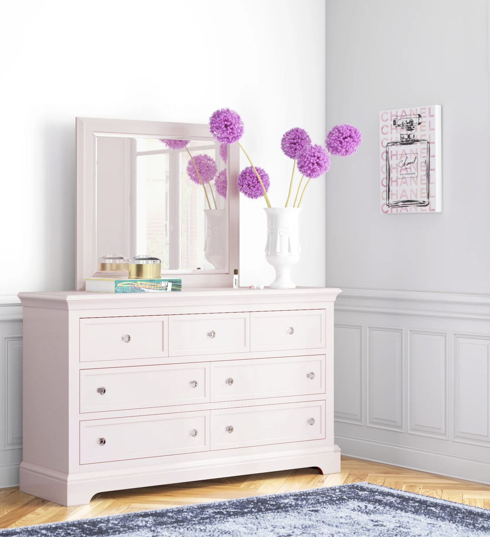 Girls Dresser With Mirror