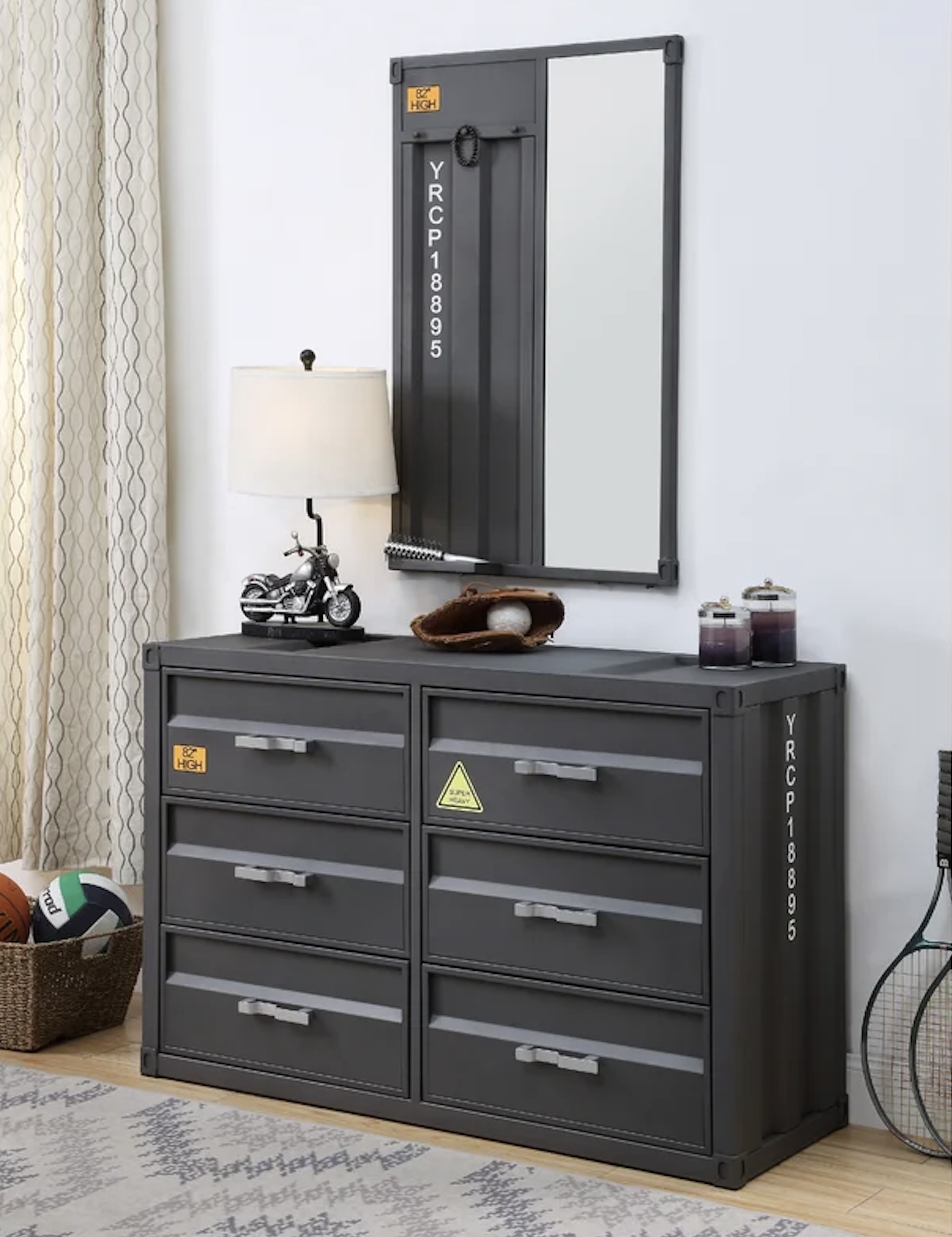 Kids Dresser With Mirror