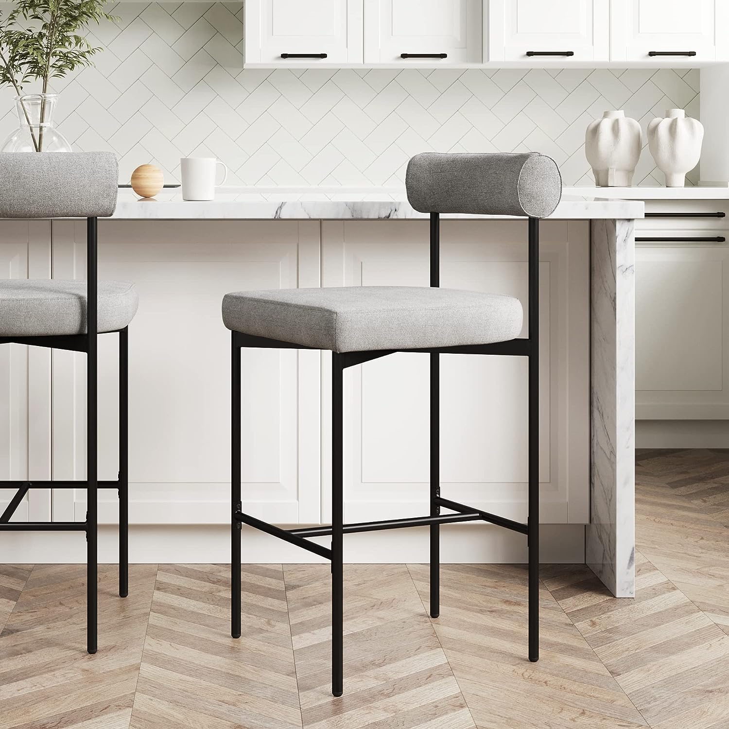 geometric modern counter height bar stools stylish designer kitchen seating for sale on amazon affordable high end contemporary counter height seats with backrest grey upholstery