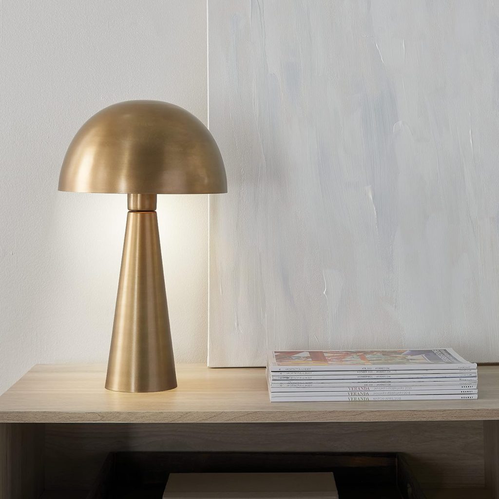 Gold Mushroom Lamp