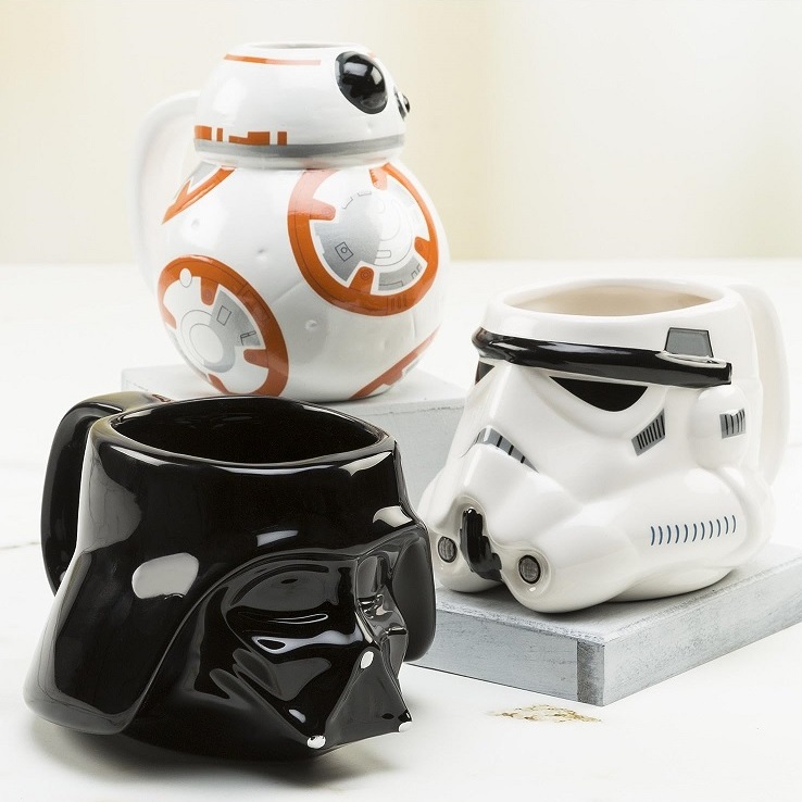 sculpted star wars coffee mug for sale online darth vader cup stormtrooper gift idea for coworkers friends cute bb8 shaped coffee mug geeky gift inspiration