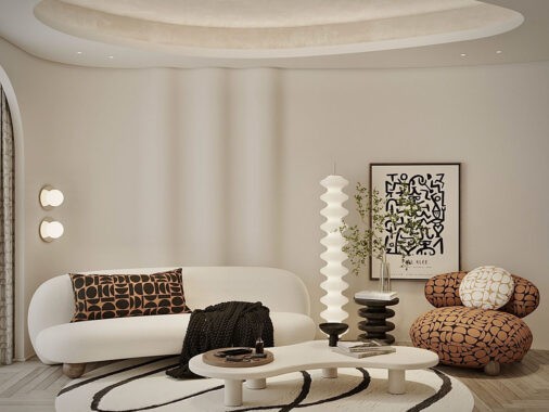 Curves in Modern Living with Sculptural Furniture and Organic Forms 18