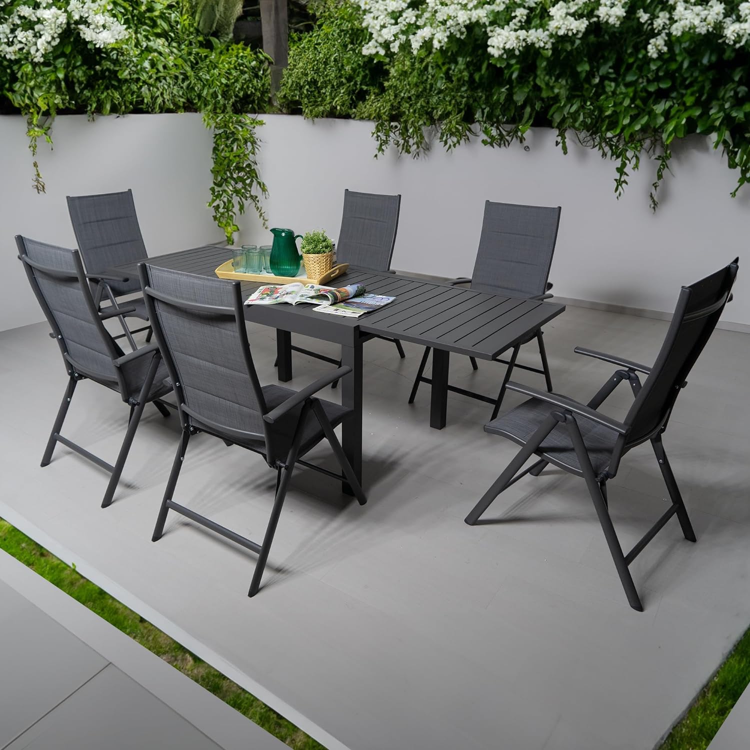 Extendable Outdoor Narrow Dining Table