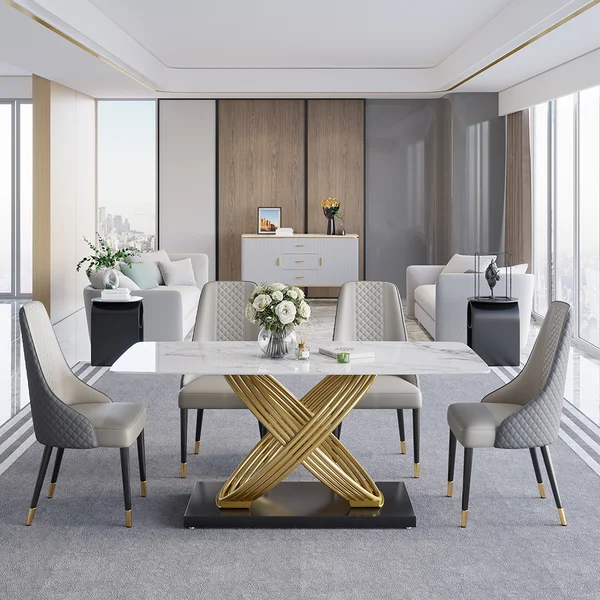Glamorous Narrow Dining Table For 6 | Interior Design Ideas