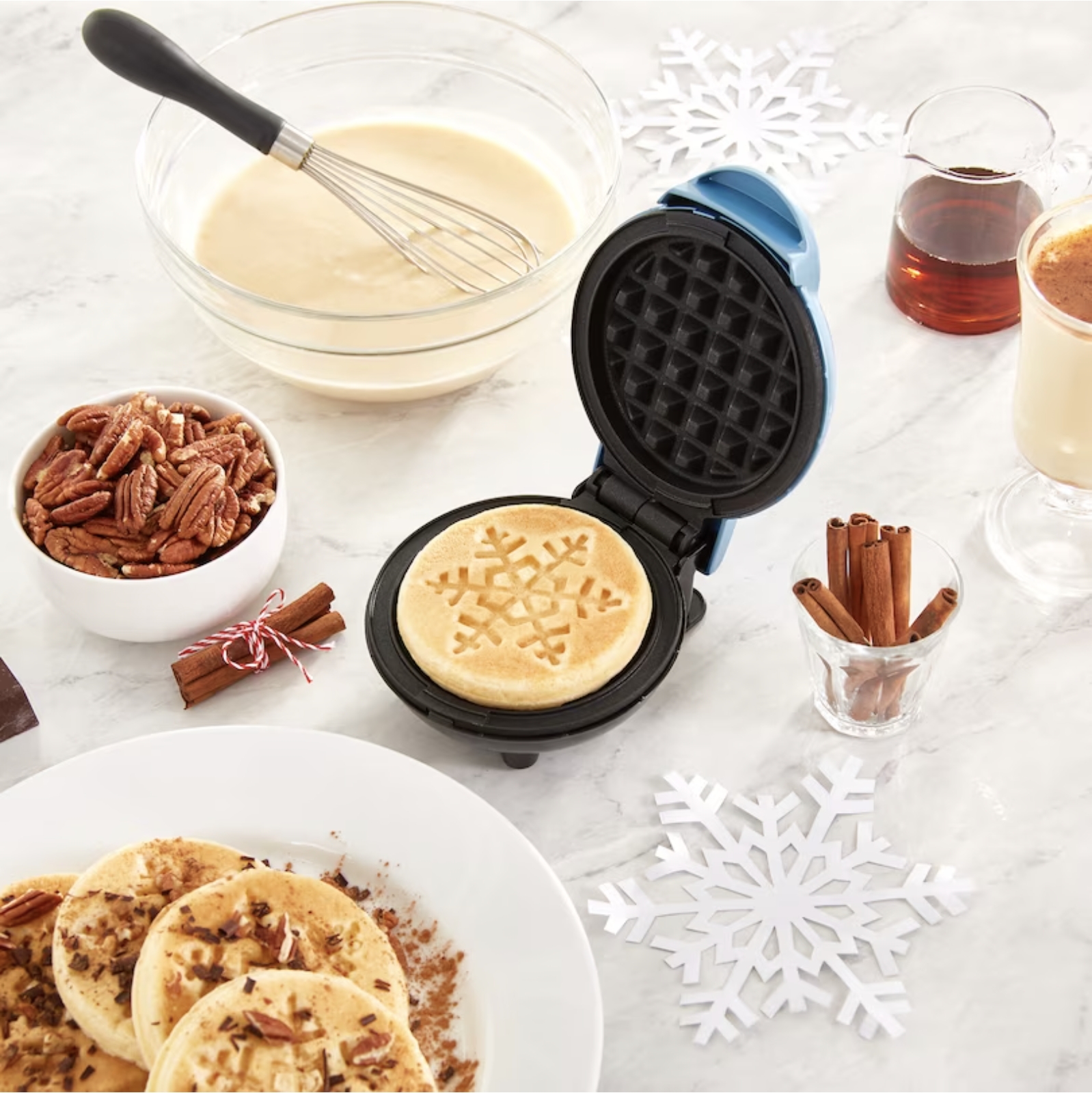 Christmas Mini Waffle Maker 2 Pack