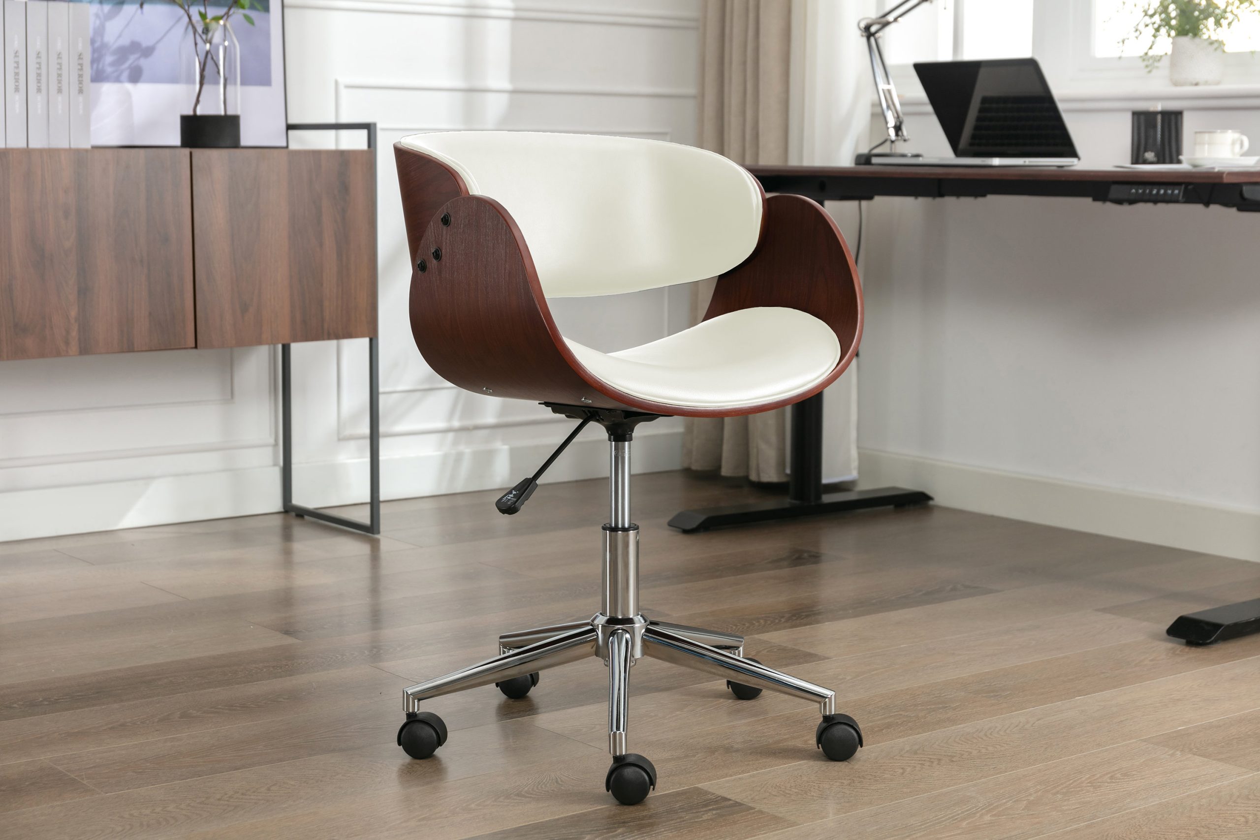 Curved Small Desk Chair