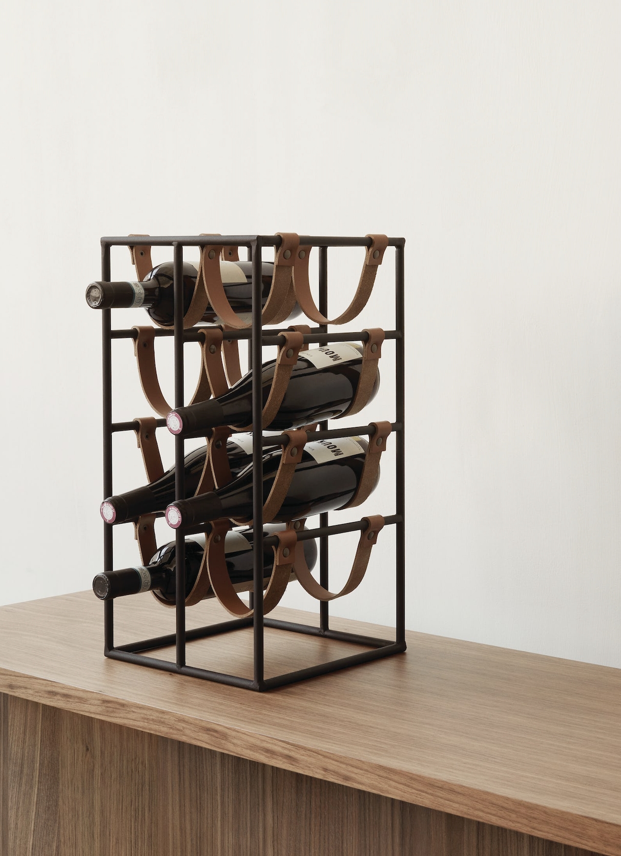 Leather Sling Wine Rack