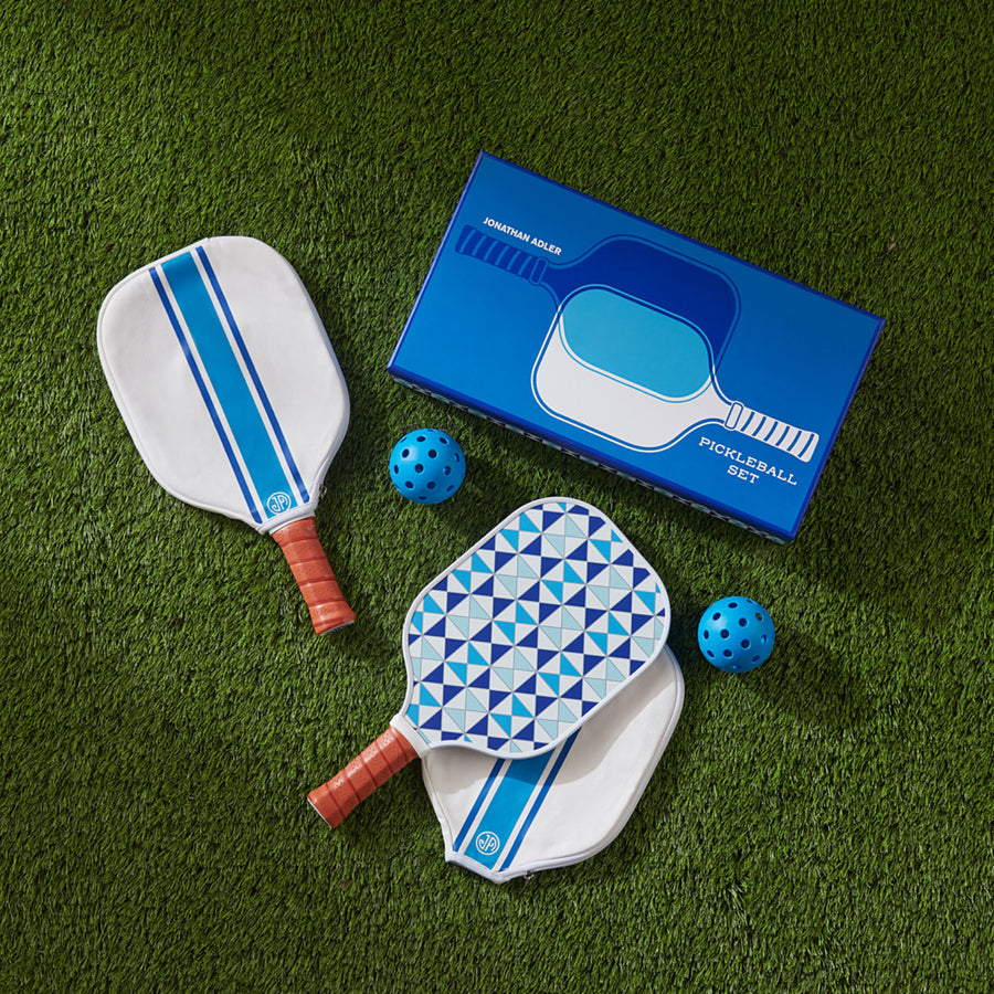 Leather wrapped Pickleball Set