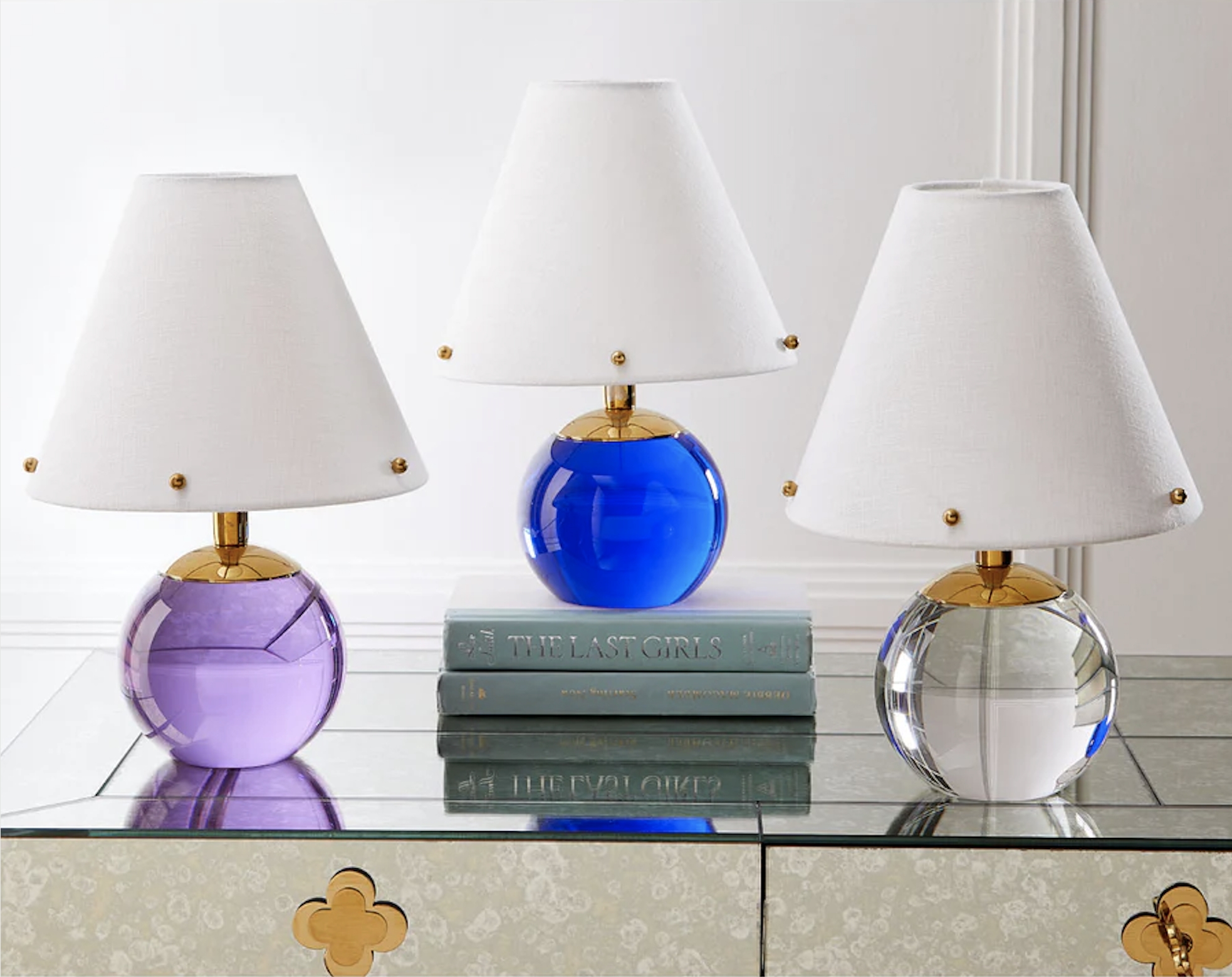 Small Crystal Table Lamp