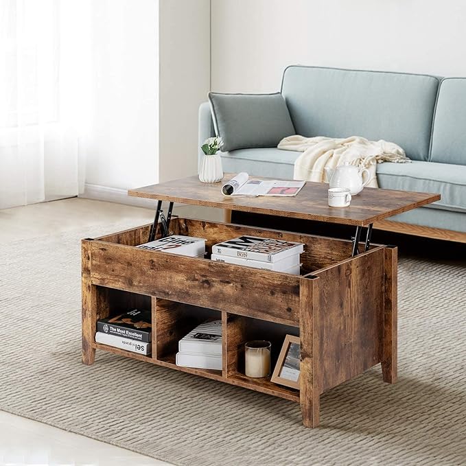 Solid Wood Lift Top Coffee Table