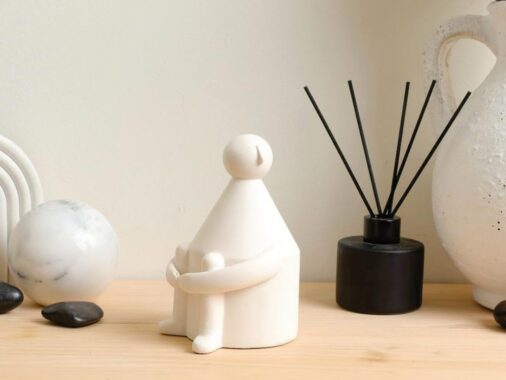 contemplative ceramic figurine 1