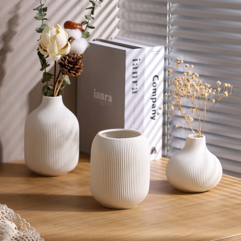 beautiful ribbed vases 2