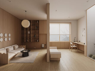 Elegant Japandi Living Area Inspiration