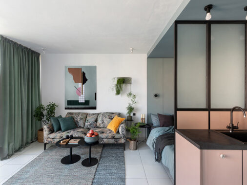 A Color Blocked 30 Square Meter Apartment Big In Style