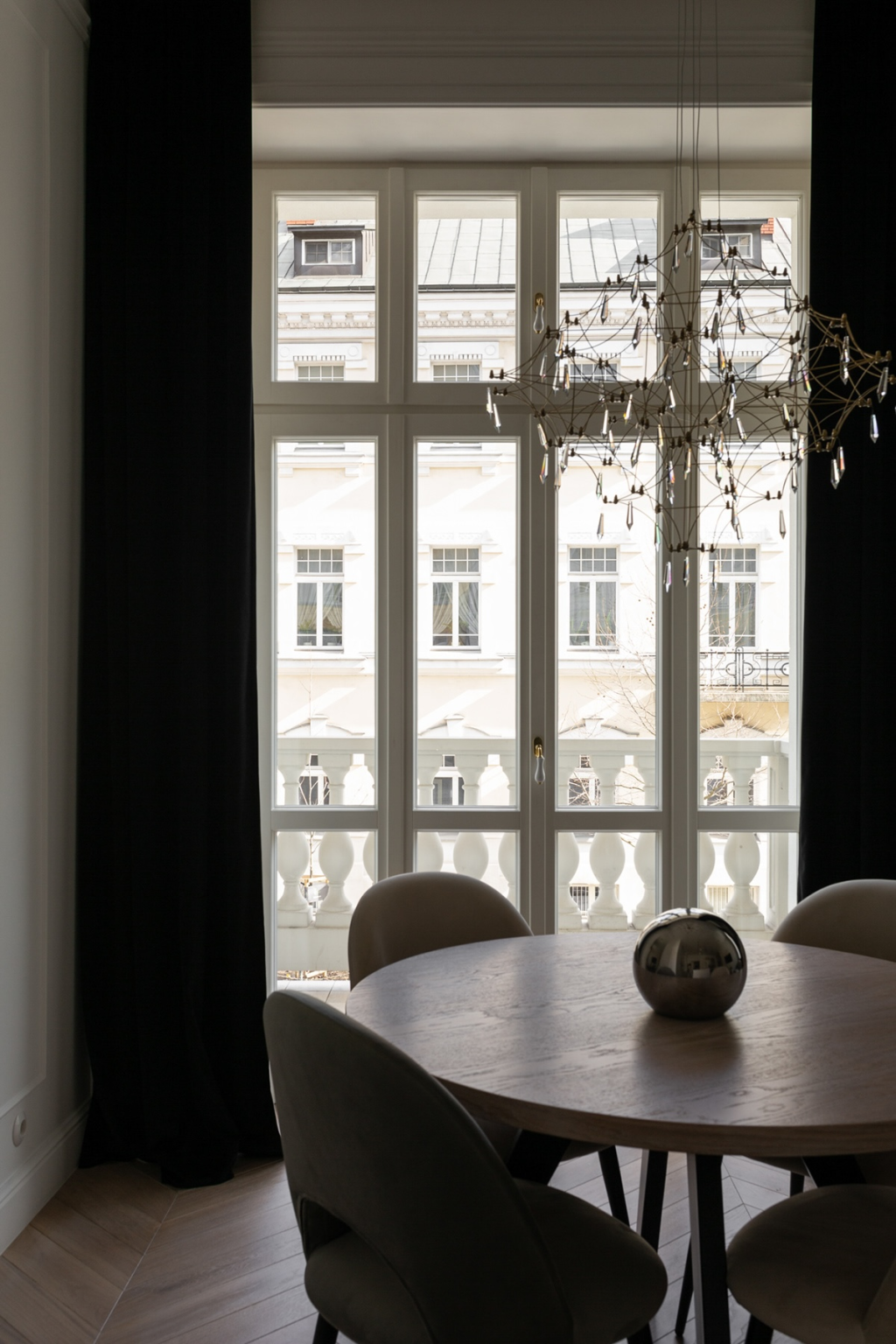 Dining table and window