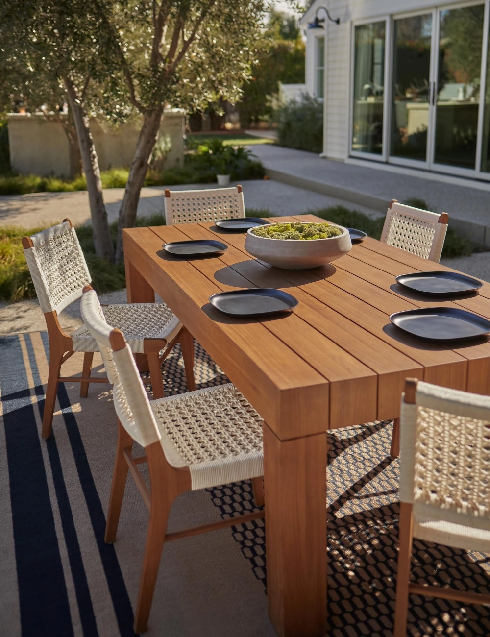 wood patio dining table