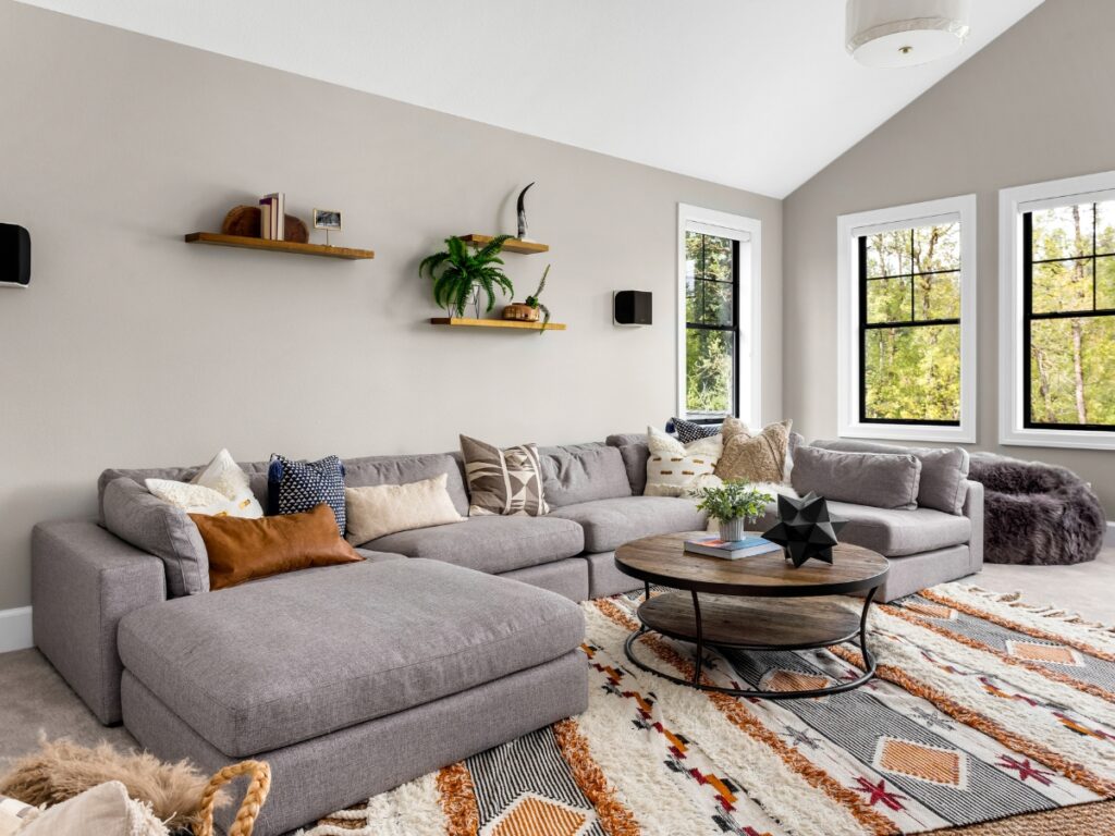 Natural Rustic Cottage living room