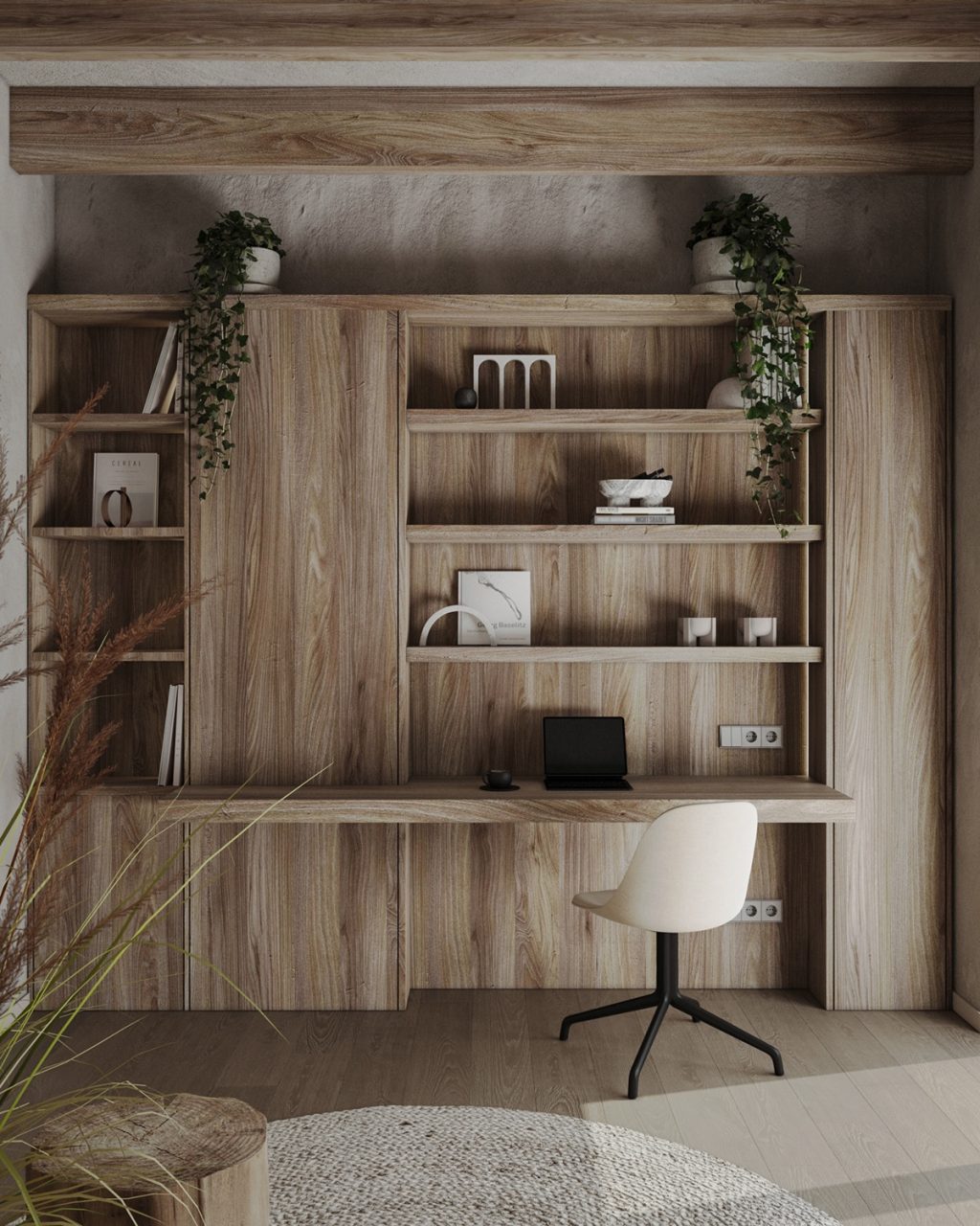 wooden workspace