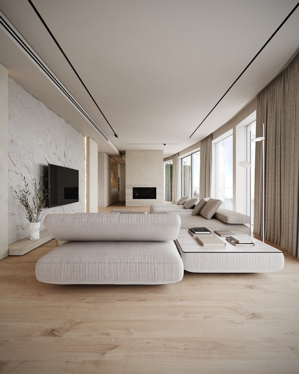 ergonomic sofa in living room