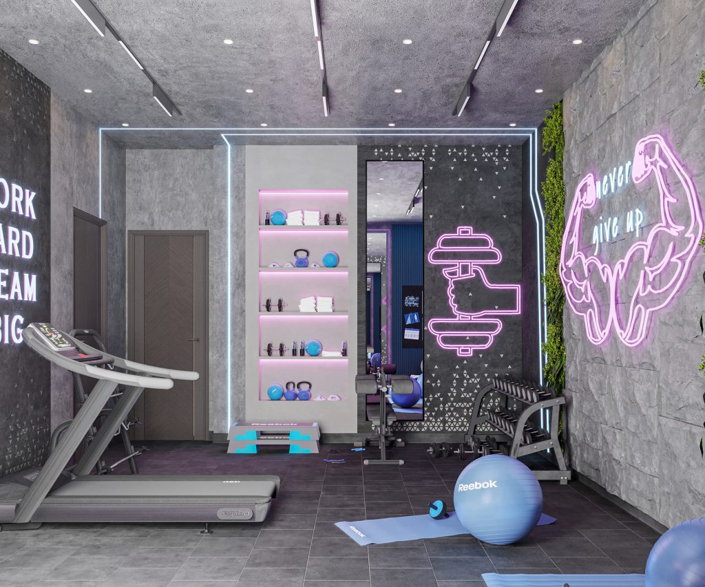 Noir Modern Home Gym