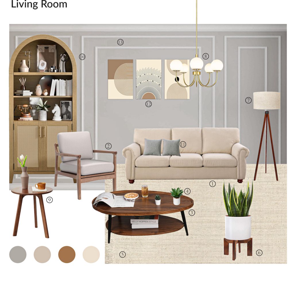 Product board living room mid century featured