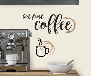 Coffee wall decal for kitchen