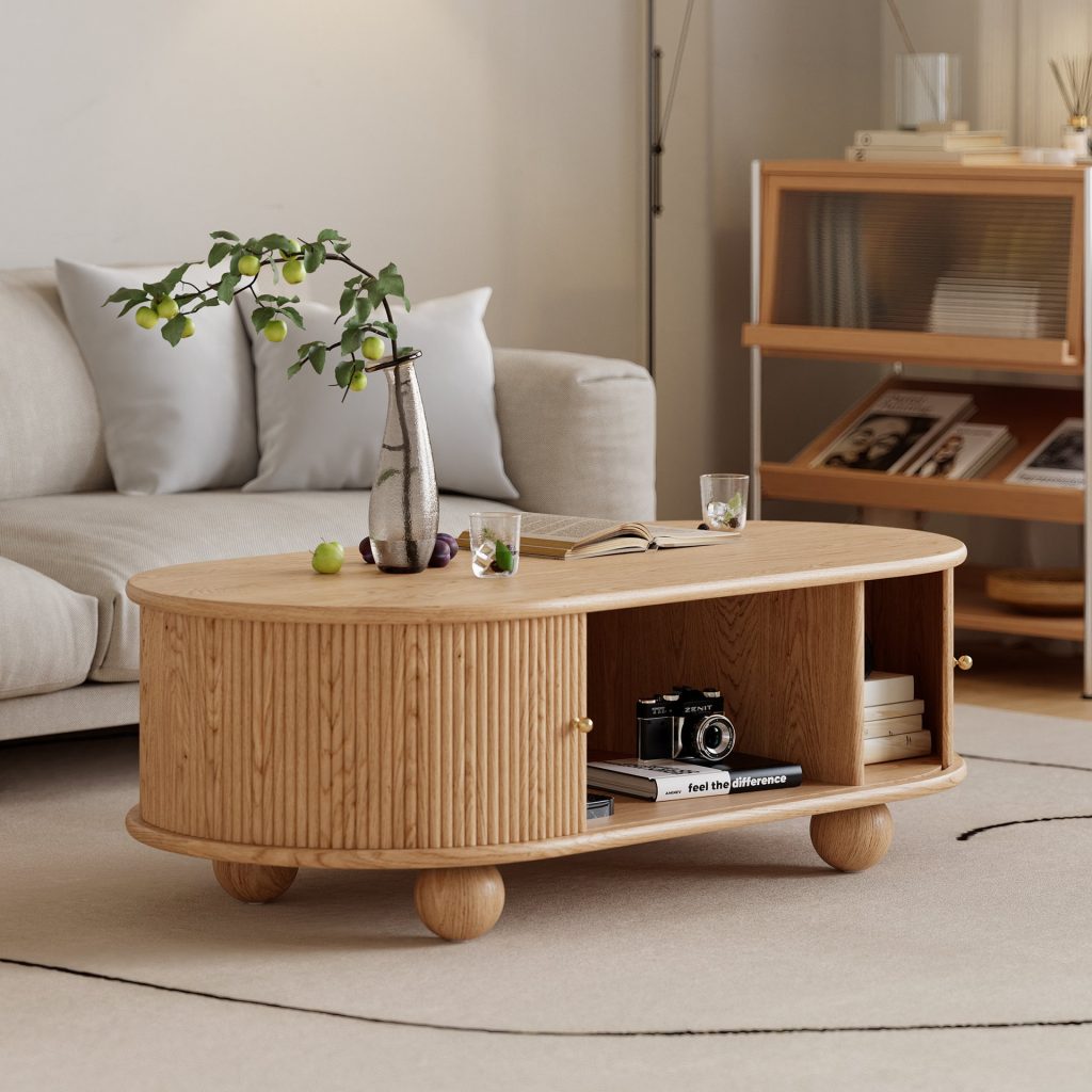 Coffee table with storage design