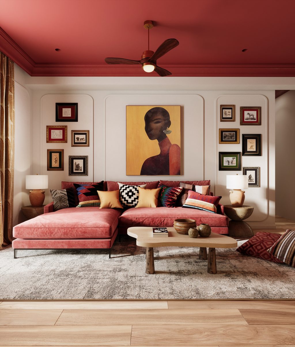 Colorful living room deocr