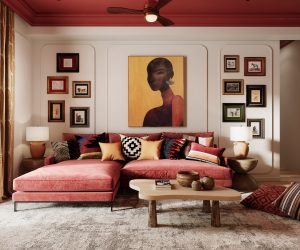 Colorful living room deocr