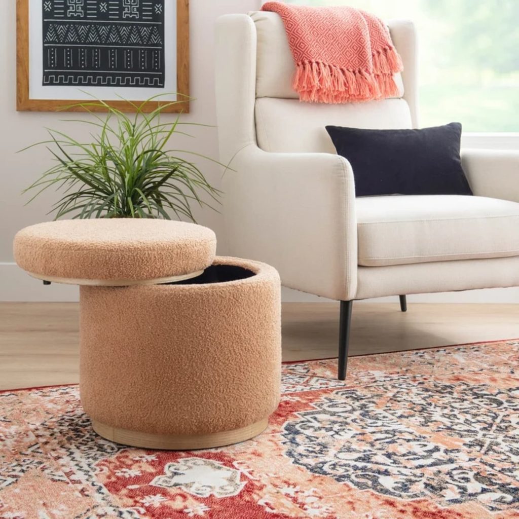 Ottoman with storage for living room