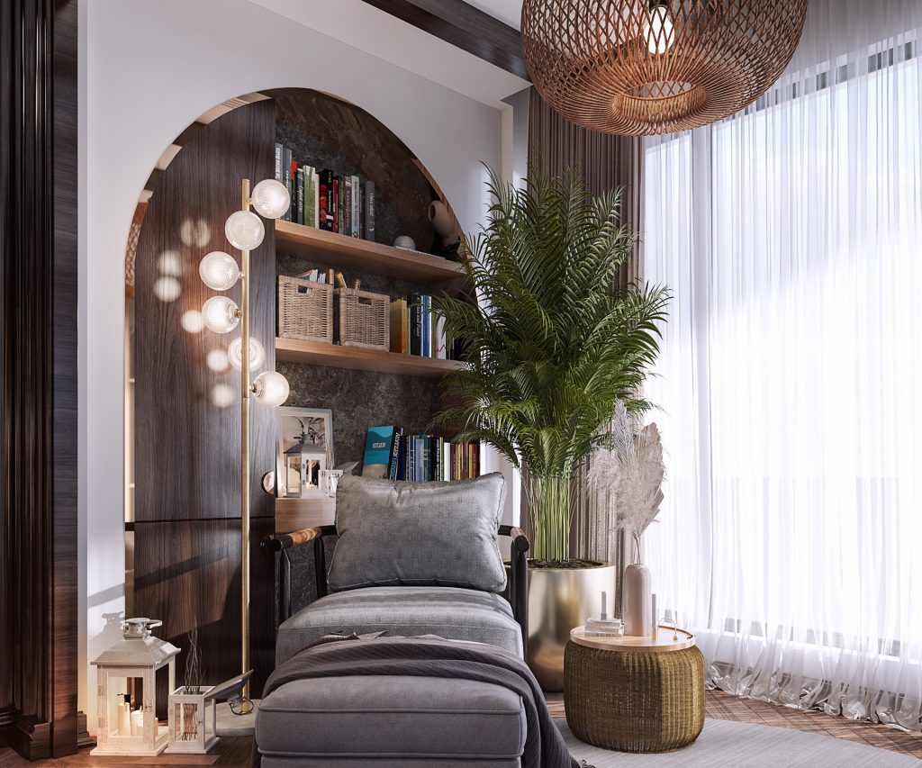 Vertical reading nook