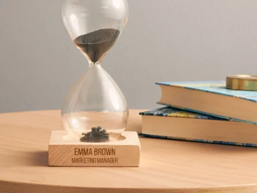 Product Of The Week: An Engraved Magnetic Hourglass