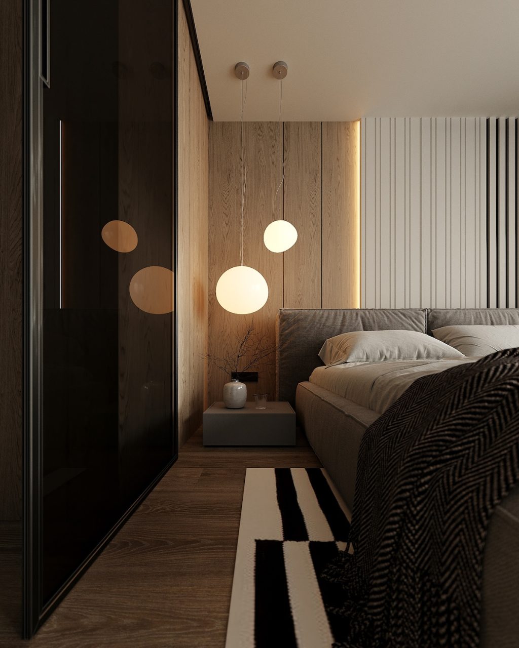 pendant lights in bedroom