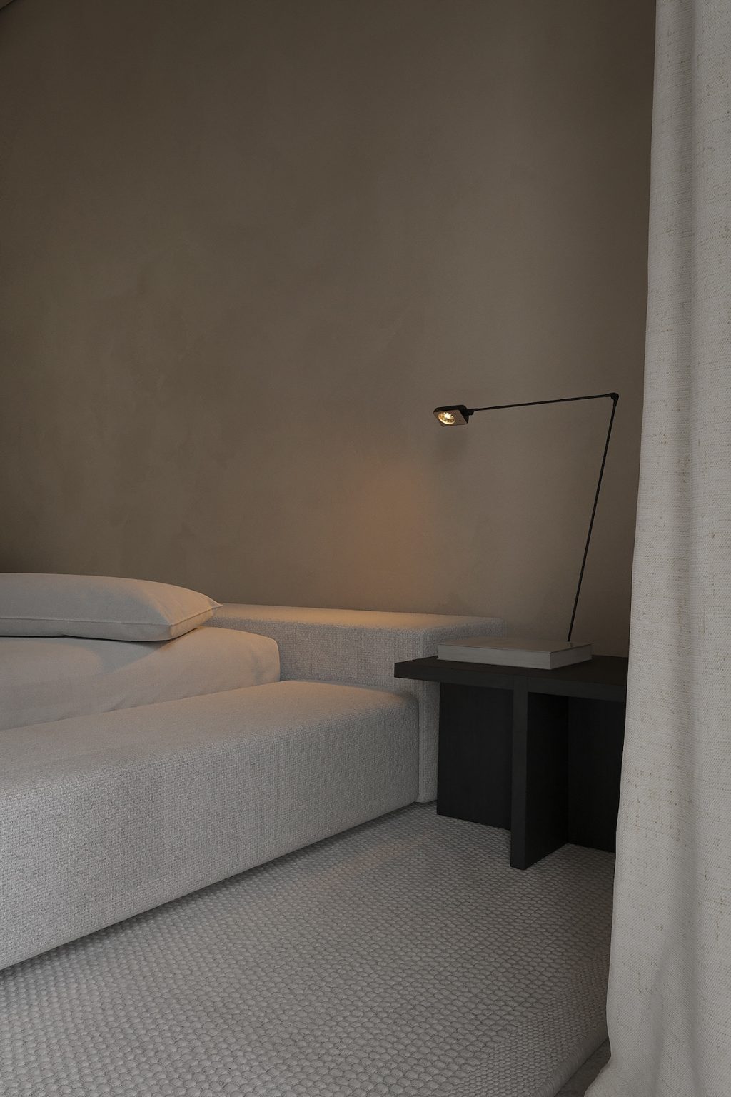 strategic lamp in bedroom