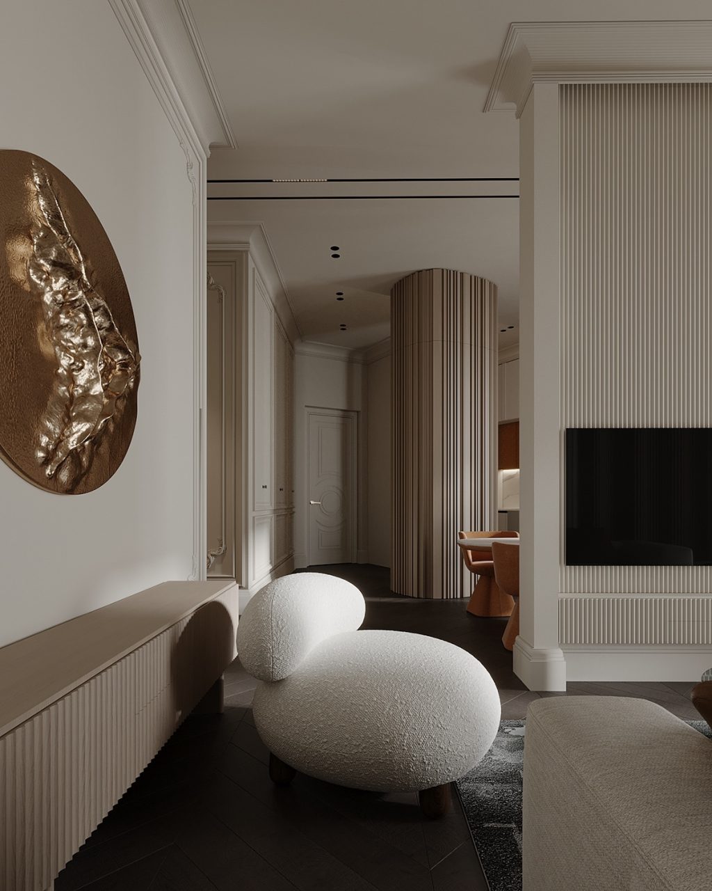 wall textures in neoclassical space