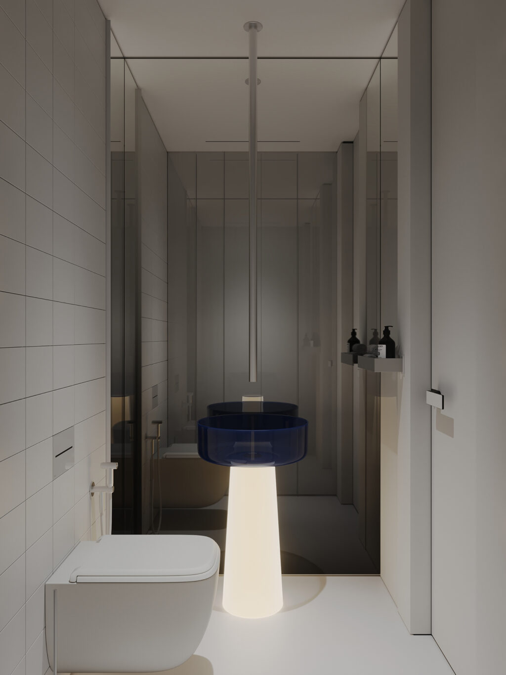 bathroom with bold basin