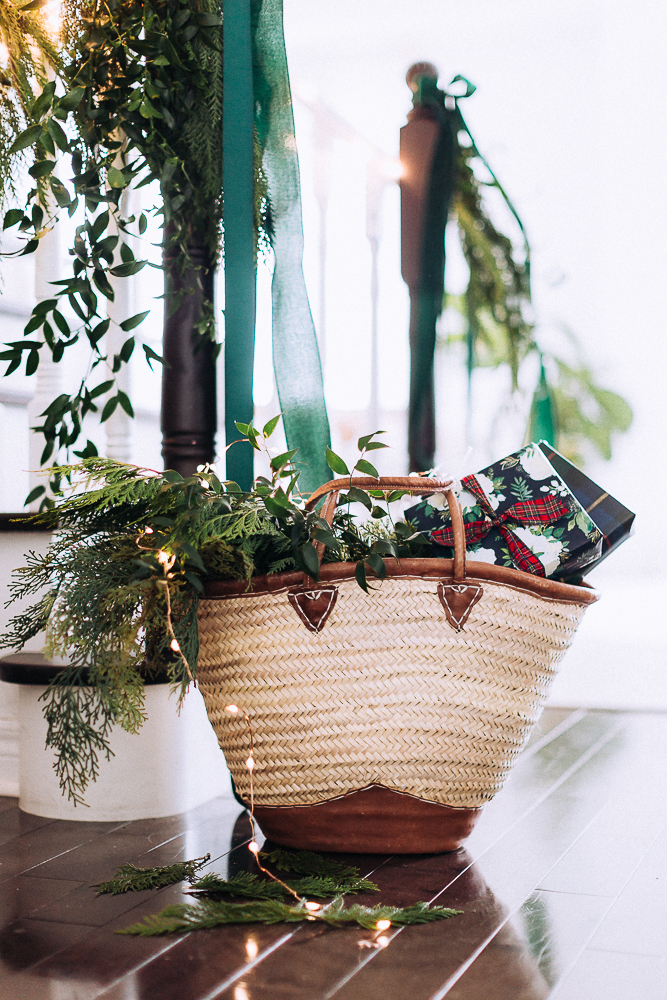 rustic basket decor