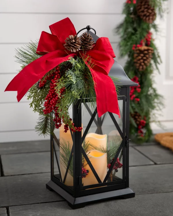 Simple christams lantern glass