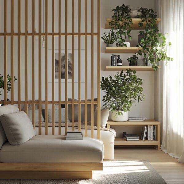 Wooden room divider