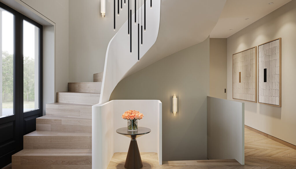 curved staircase