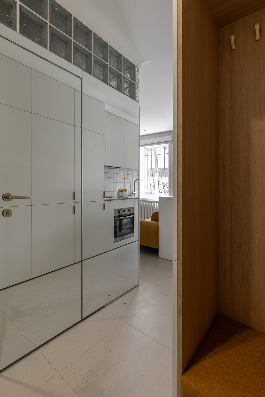 modern white cabinetry