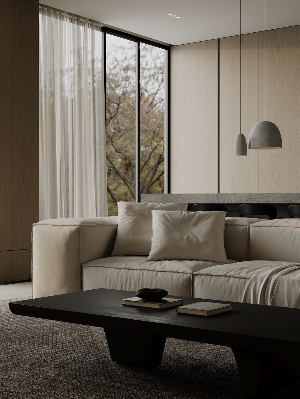 The Monochrome Muse: A Masterpiece in Minimalist Interior Design