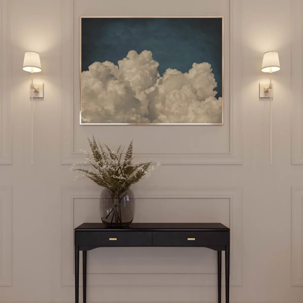 dream on cloud wall art by aureous