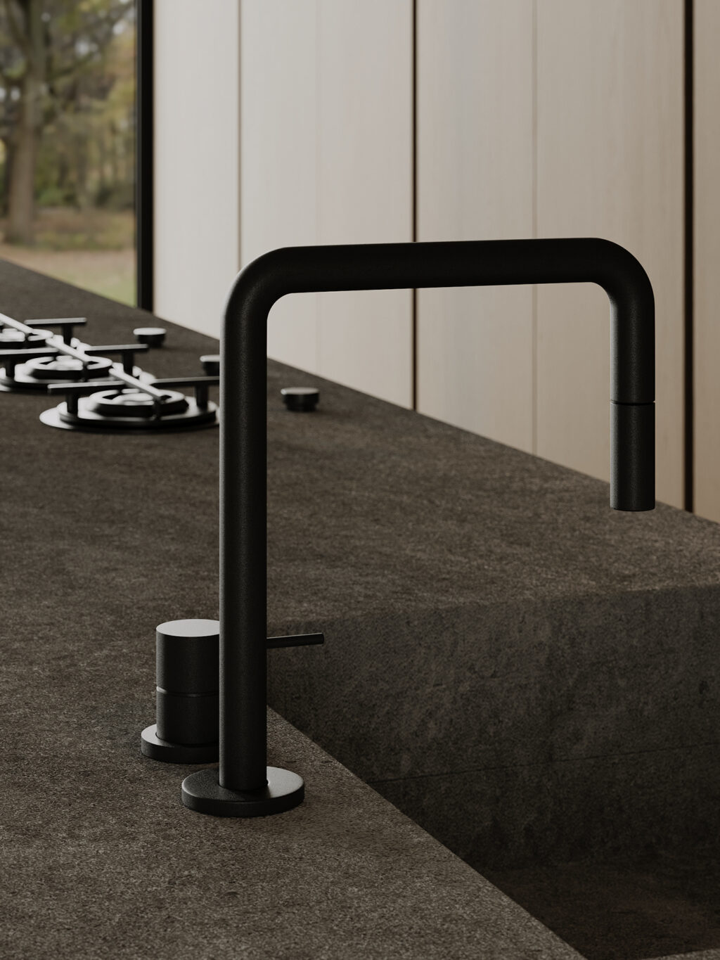 matte black kitchen faucet